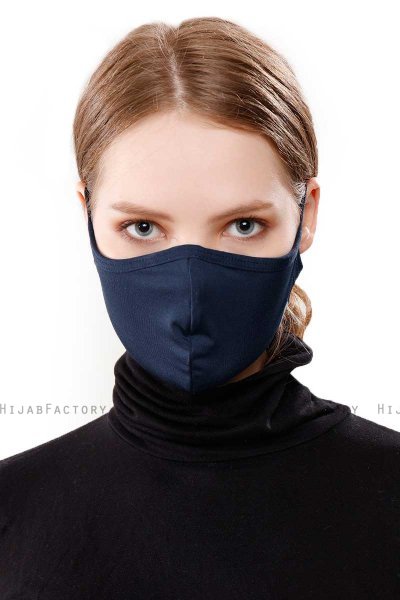 Asli - Navy Blau Sport Gesichtsmaske / Gesichtsbedeckung