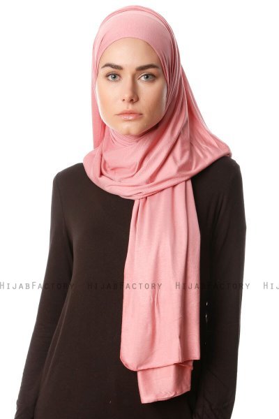 Melek - Dunkelrosa Premium Jersey Hijab - Ecardin