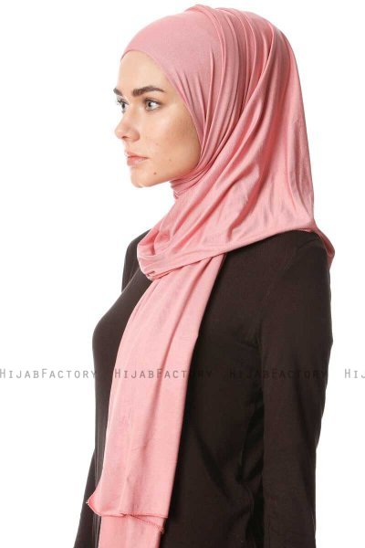Melek - Dunkelrosa Premium Jersey Hijab - Ecardin