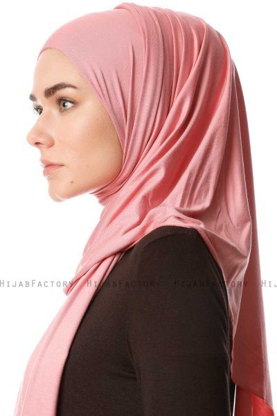 Melek - Dunkelrosa Premium Jersey Hijab - Ecardin