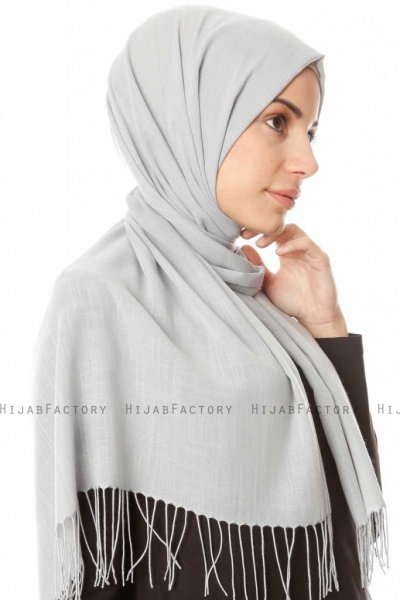Meliha - Hellgrau Hijab - Özsoy