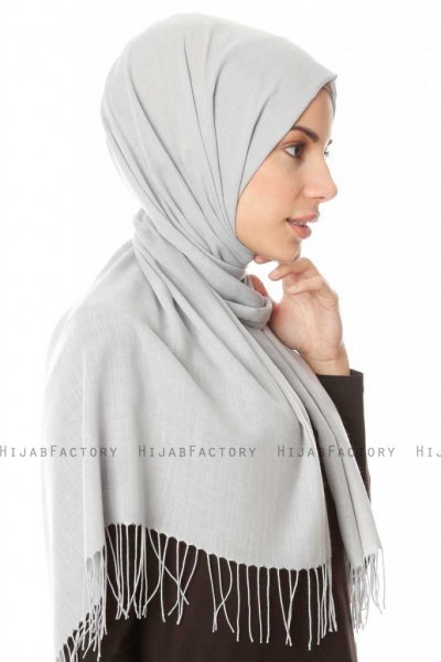 Meliha - Hellgrau Hijab - Özsoy