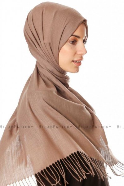 Meliha - Dunkelbraun Hijab - Özsoy