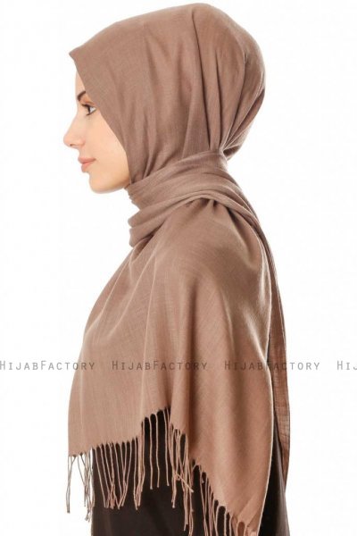 Meliha - Dunkelbraun Hijab - Özsoy