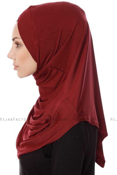 Mia - Bordeaux One-Piece Al Amira Hijab - Ecardin