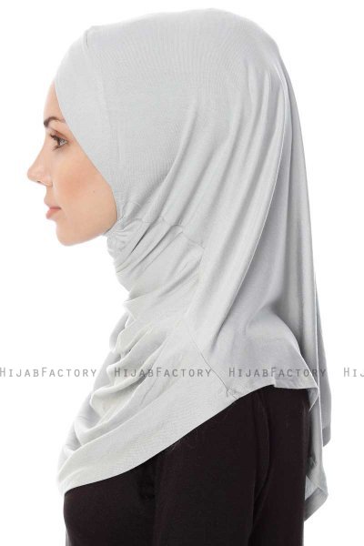 Mia - Hellgrau One-Piece Al Amira Hijab - Ecardin