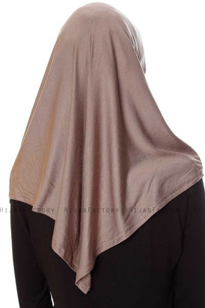Mia - Dunkeltaupe One-Piece Al Amira Hijab - Ecardin