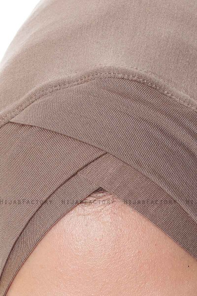 Mia - Dunkeltaupe One-Piece Al Amira Hijab - Ecardin