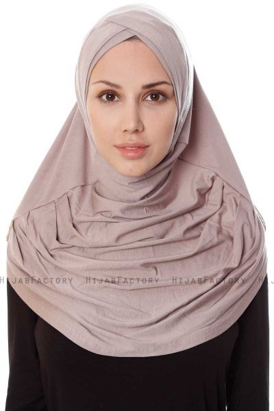 Mia - Steingrau One-Piece Al Amira Hijab - Ecardin