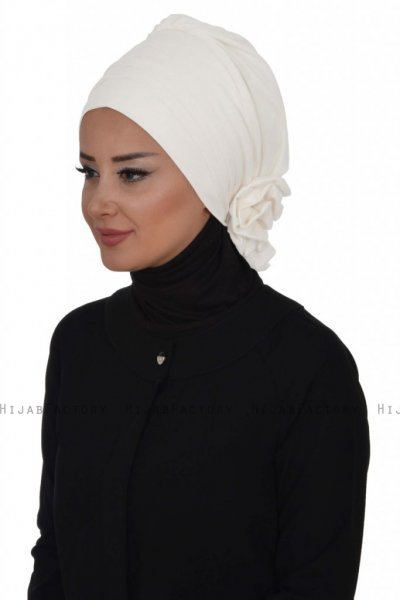 Monica - Weiß Baumwolle Turban - Ayse Turban