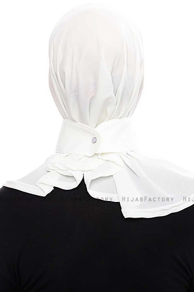 Narin - Creme Praktisch Fertig Crepe Hijab