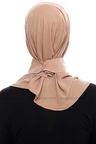 Narin - Gold Praktisch Fertig Crepe Hijab