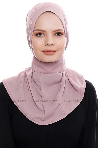 Narin - Dunkelrosa Praktisch Fertig Crepe Hijab