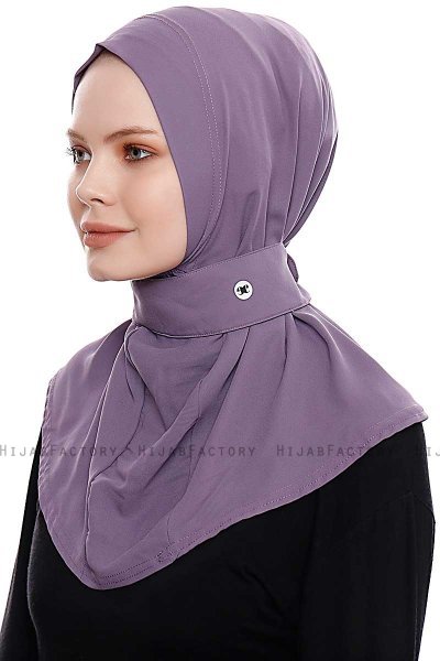 Narin - Pflaume Praktisch Fertig Crepe Hijab