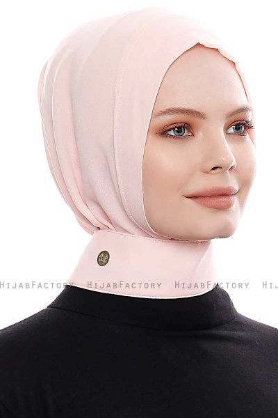 Narin - Rosa Praktisch Fertig Crepe Hijab