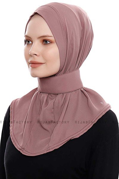 Narin - Rose Pink Praktisch Fertig Crepe Hijab