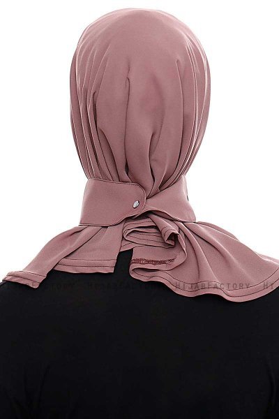 Narin - Rose Pink Praktisch Fertig Crepe Hijab