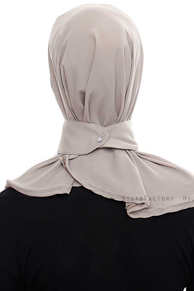 Narin - Sand Praktisch Fertig Crepe Hijab
