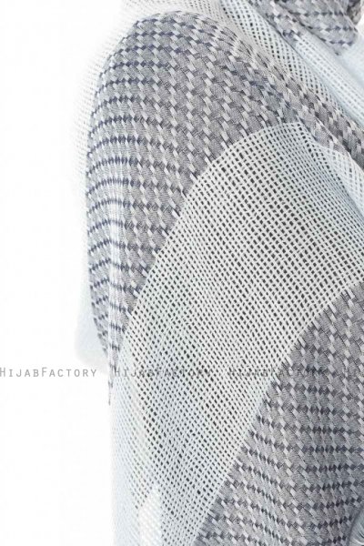 Necla - Blau Zweifarbig Hijab - Özsoy