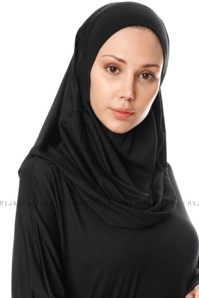 Nisa - Schwarz Gebetskleid - Miss Halima