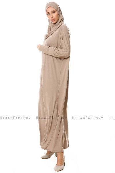 Nisa - Taupe Gebetskleid - Miss Halima