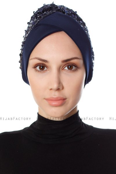 Nurten - Navy Blau Turban