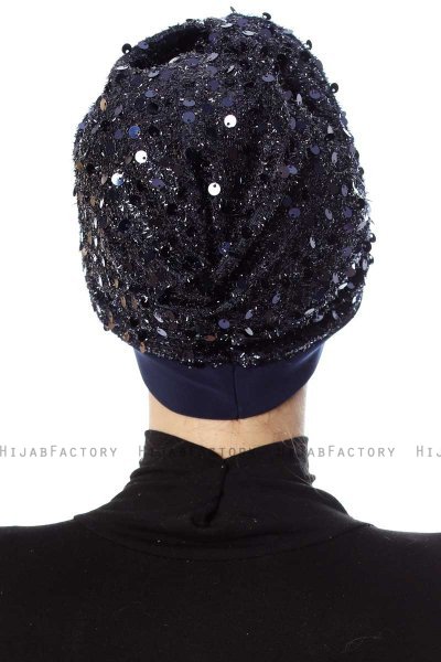 Nurten - Navy Blau Turban