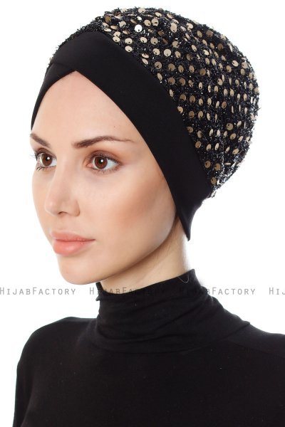 Nurten - Schwarz & Gold Turban