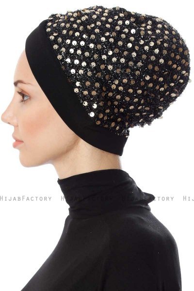 Nurten - Schwarz & Gold Turban