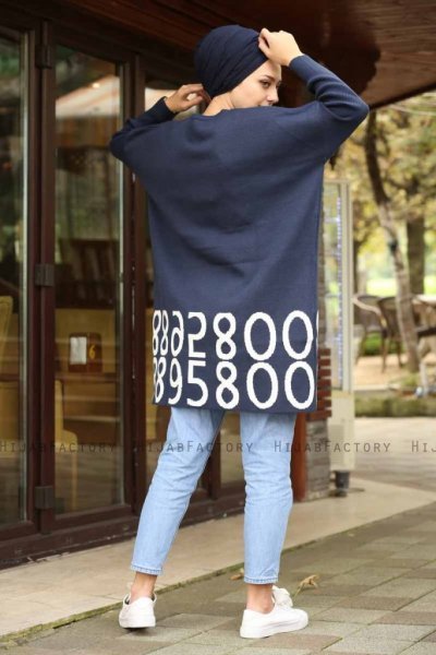 Nylah - Navy Blau Tunika - Lysa Studio