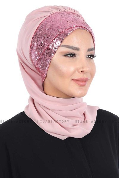 Olga - Altrosa & Altrosa Praktisch Hijab