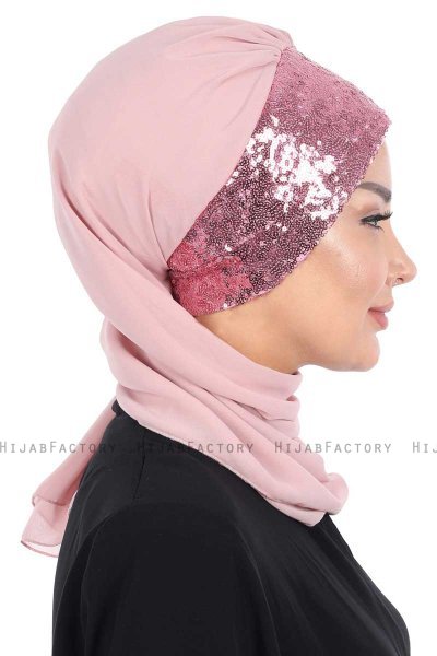 Olga - Altrosa & Altrosa Praktisch Hijab