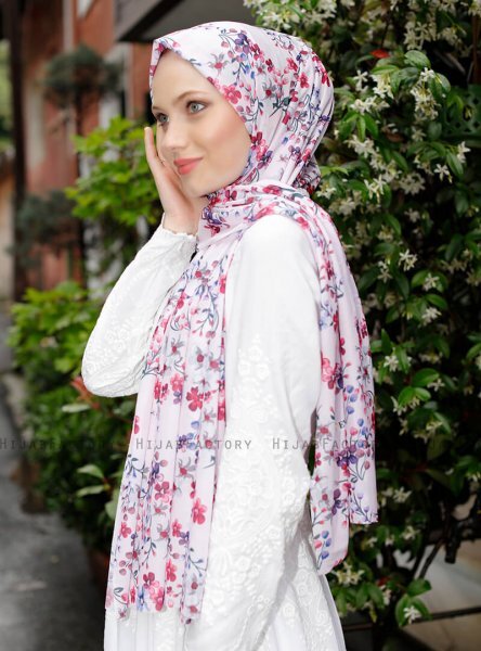 Pariza - Rosa Gemustertes Hijab