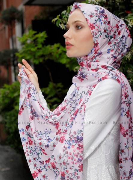 Pariza - Rosa Gemustertes Hijab