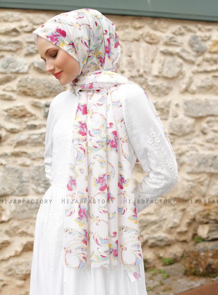 Pariza - Gelb Gemustertes Hijab