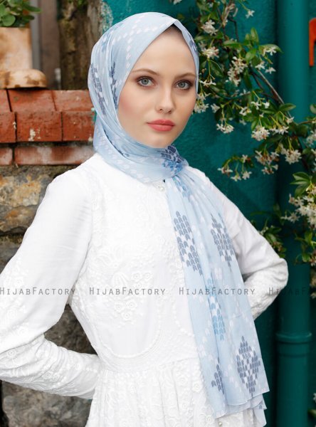 Pariza - Indigo Gemustertes Hijab