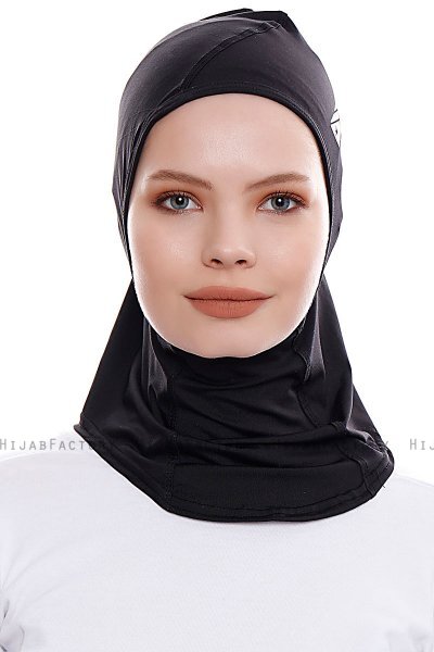 Pinar - Schwarz Sport Hijab - Ecardin