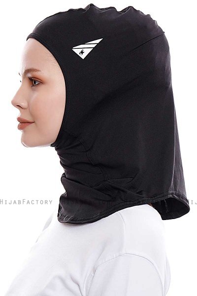 Pinar - Schwarz Sport Hijab - Ecardin