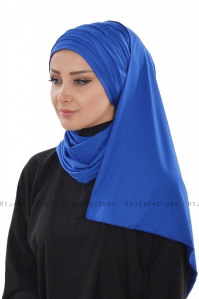 Rebecca - Blau Baumwolle Turban - Ayse Turban