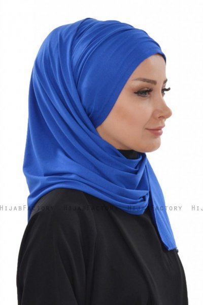 Rebecca - Blau Baumwolle Turban - Ayse Turban