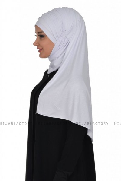 Rebecca - Weiß Baumwolle Turban - Ayse Turban