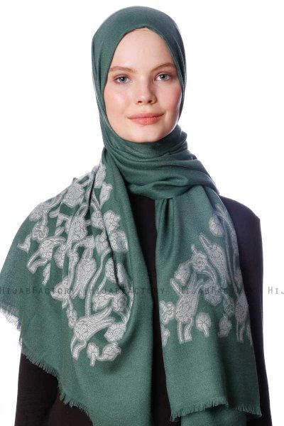 Roshan - Dunkelgrün Hijab - Özsoy
