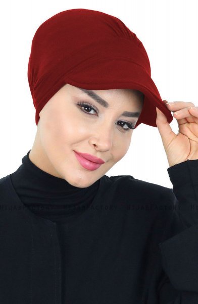 Sandra - Bordeaux Baumwolle Turban - Ayse Turban