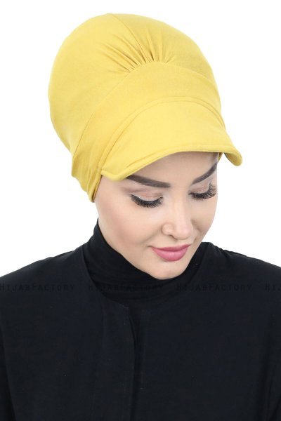 Sandra - Senf Baumwolle Turban - Ayse Turban
