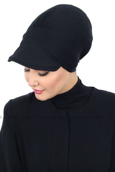 Sandra - Schwarz Baumwolle Turban - Ayse Turban