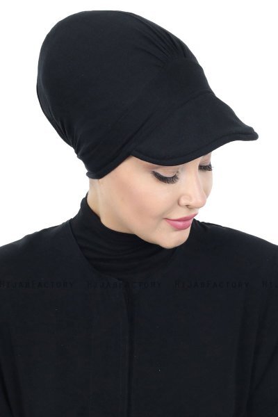 Sandra - Schwarz Baumwolle Turban - Ayse Turban