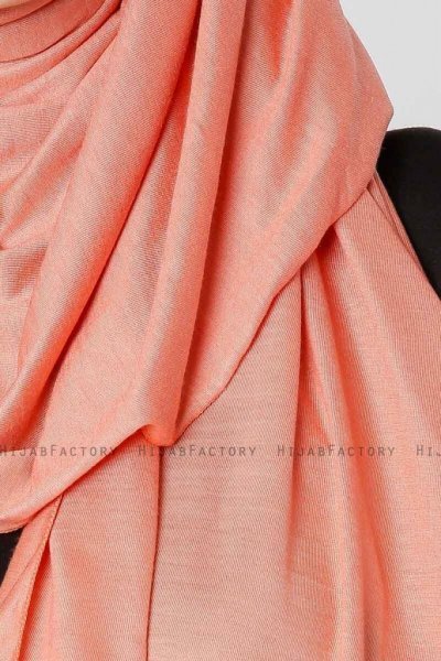 Seda Aprikos Jersey Hijab Sjal Ecardin 200243e