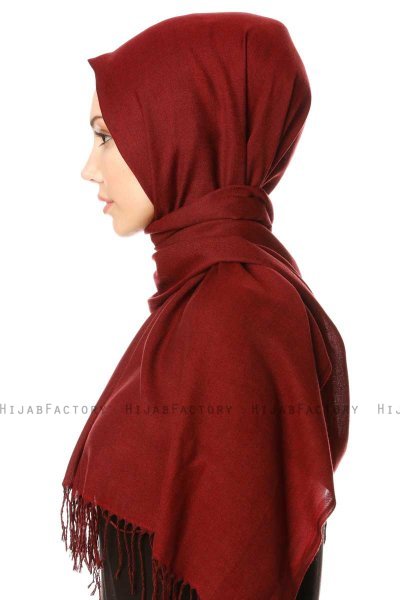 Selin - Kastanienbraun Pashmina Hijab - Özsoy