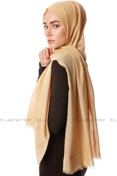 Selma - Leichte Gold Hijab - Gülsoy