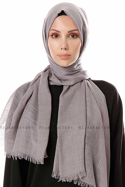 Selma - Dunkelgrau Hijab - Gülsoy